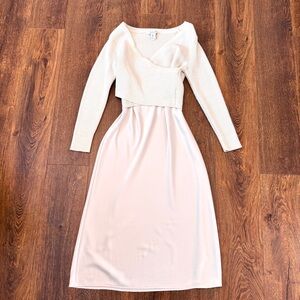 Rachel Zoe Two Piece Sweater and Slip Dress